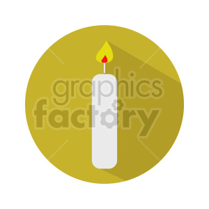 Simple Candle with Flame