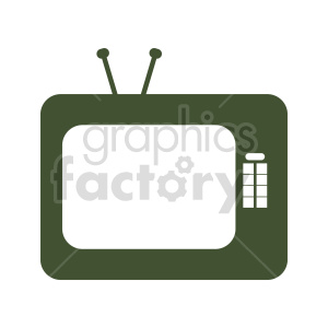 Retro Green Television