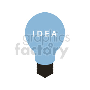 lightbulb idea vector clipart