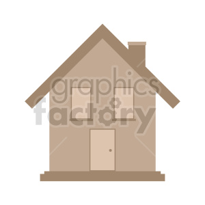 little house vector clipart
