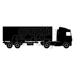 semi truck vector clipart