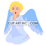 Animated praying angel