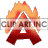 This animated gif shows the letter a, with flames behind it and the letter semi-transparent so you can see the fire through it