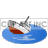drowning boat icon