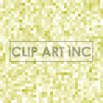A clipart image featuring a pattern of yellow pixelated squares in various shades.