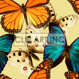 Butterfly tiled background
