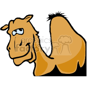 A cartoon camel