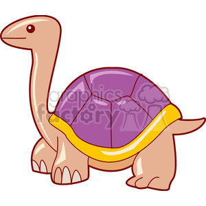 Colorful cartoon turtle