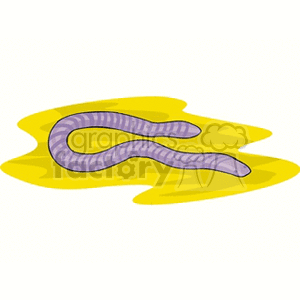 Image of a Worm - Ideal for Fishing Bait and Soil Ecosystem Illustrations