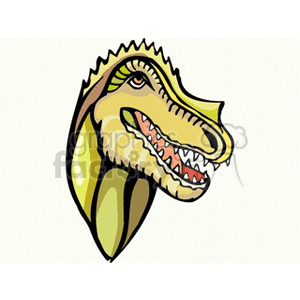 Cartoon Dinosaur Head