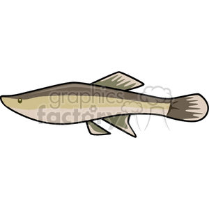 Illustration of a Stylized Fish