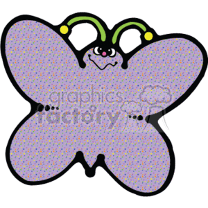 Country style purple butterfly