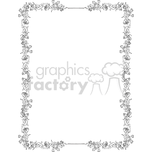 Black and white crafting border