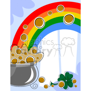 Pot of gold at the end of the rainbow