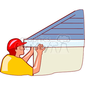   Handyman fixing Gutter 