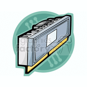 Illustration of a Computer RAM Module