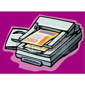 Photocopier with Paper