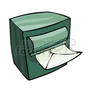 Clipart image of a green box with an envelope coming out of it - suggesting an email is being delivered, or received