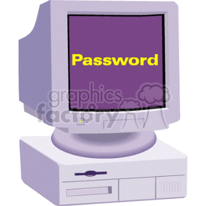 Retro Computer with Password Protection