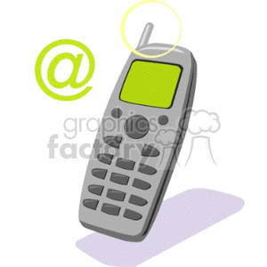 Mobile Phone with Communication Symbol