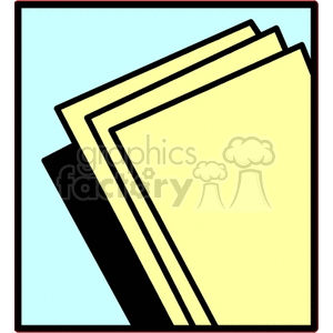 Yellow Paper Sheets