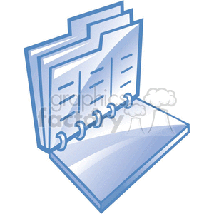 Office File Folders Clipart - Organized Business Documents