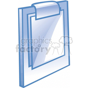 Blue clipboard