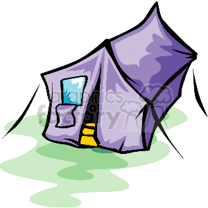 Large purple tent