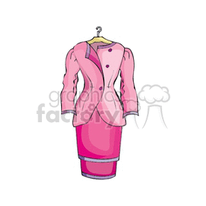 Pink Women's Blazer and Skirt Suit