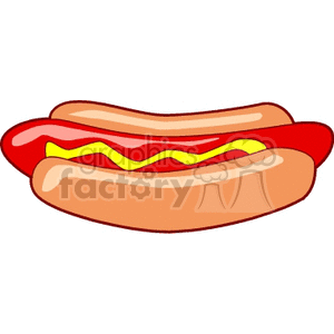 cartoon hot dog