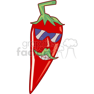 Cartoon pepper character