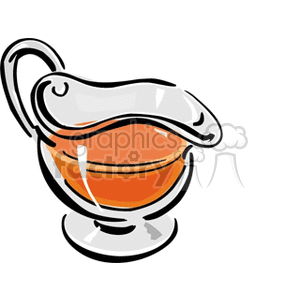 Clipart image of a glass jug filled with orange juice.