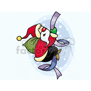 Festive Santa Claus Cartoon