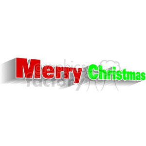 Merry Christmas 3D Text