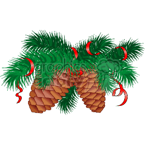 Festive Christmas Pinecones