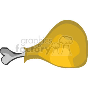 The image shows a clipart of a roasted turkey leg, commonly associated with Thanksgiving holiday meals.