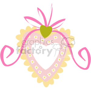   This clipart image features a decorative heart symbol associated with love and affection, which is commonly used for celebrations like Valentine