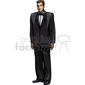 Groom in Formal Wedding Attire