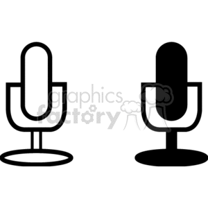 Microphone Icons for DJs and Radio