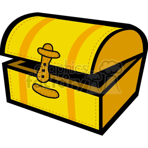 Open Golden Treasure Chest