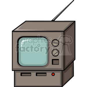 Vintage Television with Antenna