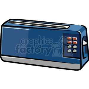 Vector of Blue Electric Toaster