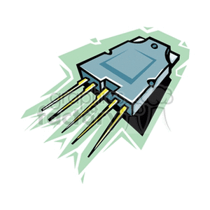 Electronic Component with Pins