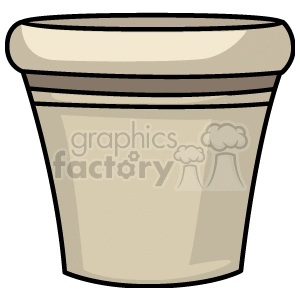 Beige Flower Pot