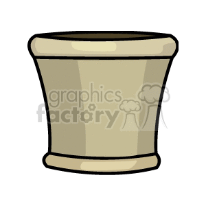 Beige Flower Pot