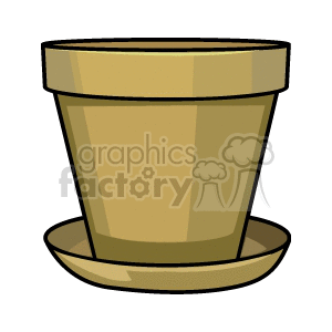 Brown Flower Pot