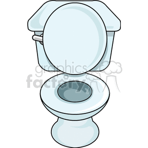 Image of a Toilet with Open Lid