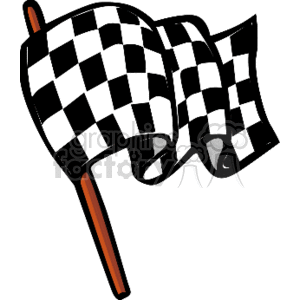 Checkered Racing Flags - Finish Line Symbol