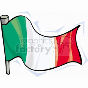 Italy waving flag