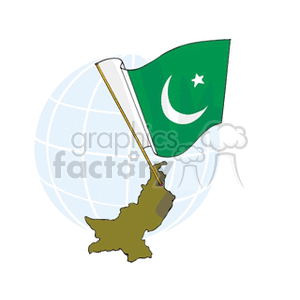 pakistan flag and country